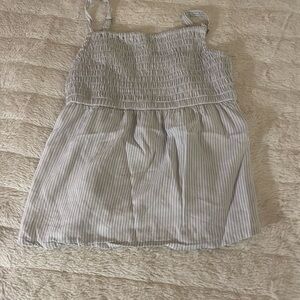 Abercrombie Kids Light Gray Striped Camisole